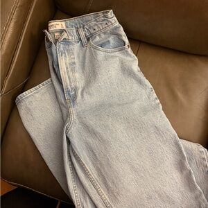 Abercrombie & Fitch Light Blue Straight Leg Jeans
